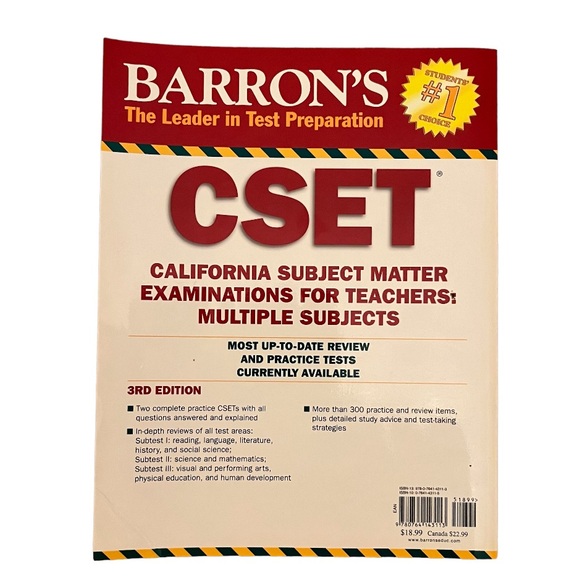 CSET Teacher Prep Book - Picture 4 of 5